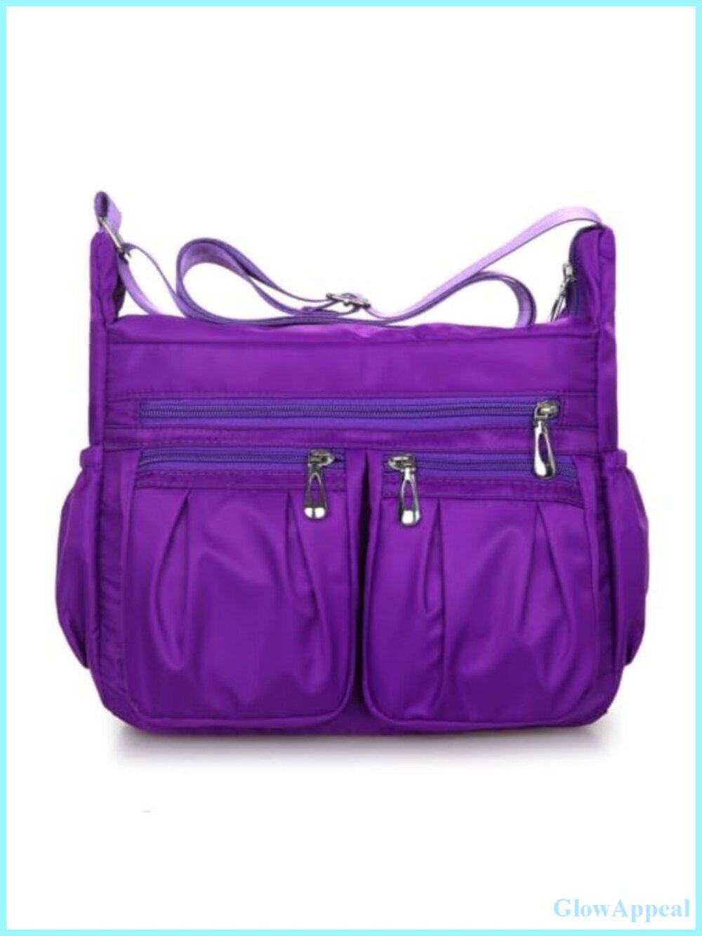 Oxford Crossbody Messenger Bag Multi-Pocket Large Capacity Durable Casual